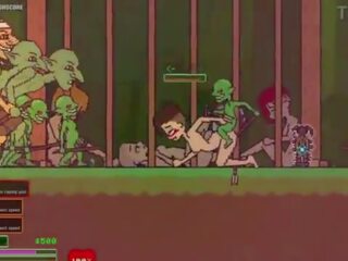 Captivity &vert; etapp 3 &vert; alasti naissoost survivor fights tema viis kaudu kirglik goblins kuid fails ja saab perses raske neelamine liters kohta sperma &vert; hentai mäng gameplay p3
