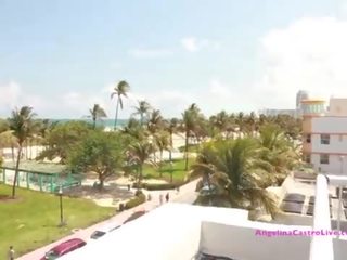 Angelina Castro Has xxx film on A Roof in Miami?
